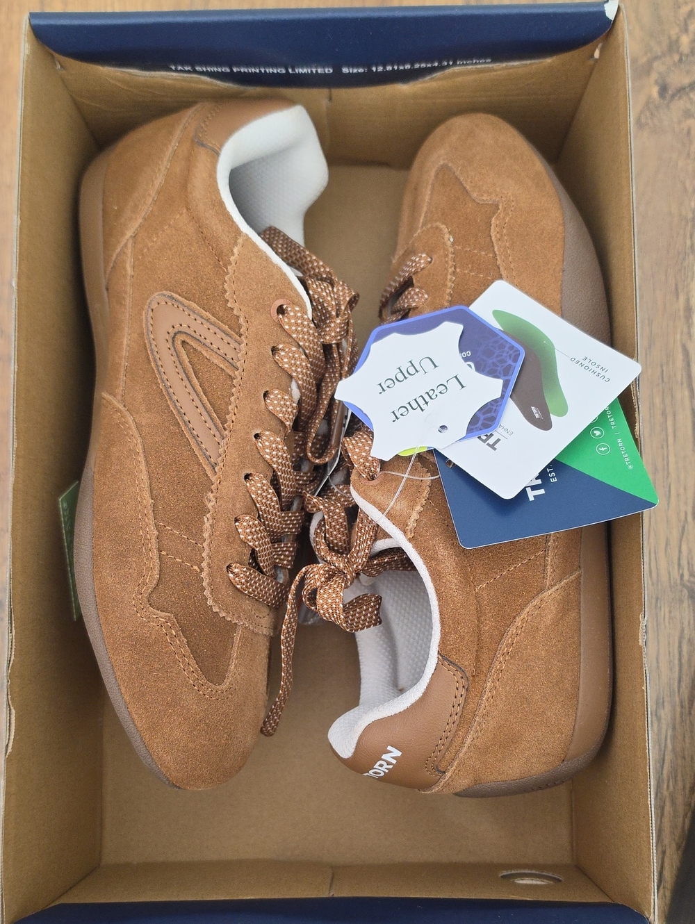 Suede Casual Sneakers in Brown - Comfort Uppers